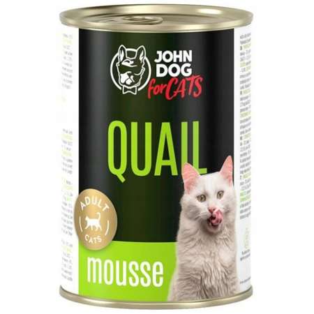 John Dog for Cats przepiórka mus 400 g