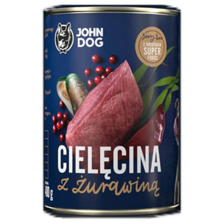 John dog Berry Line cielęcina z żurawiną 400 g, 800 g