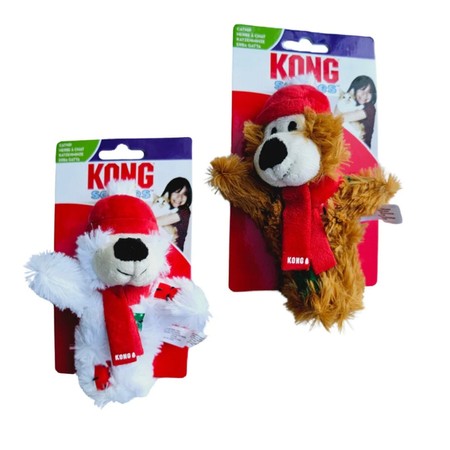 Kong Holiday Softies Bear Assorted dla kota