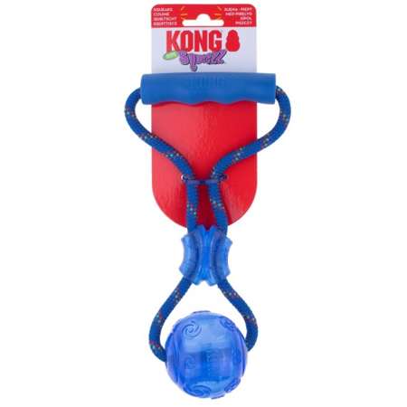 Kong Squeezz Ball with Rope dla psa M 