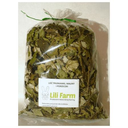 Lili farm liść truskawki, maliny i porzeczki dla królika i gryzoni 80 g