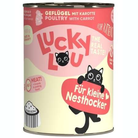 Lucky Lou Lifestage Kitten drób 400 g