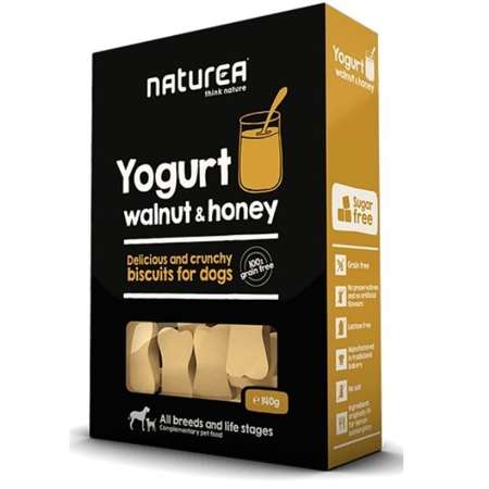Naturea jogurt z orzechami i miodem bezzbożowe biszkopty dla psa 140 g