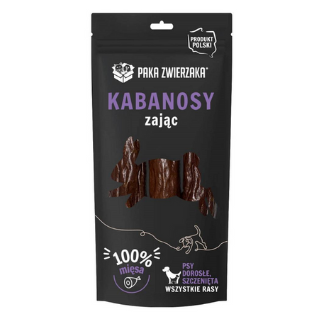 Paka Zwierzaka kabanosy dla psa z królika 3 szt. 100 g