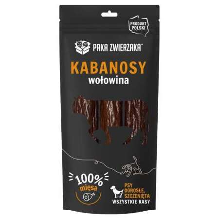 Paka Zwierzaka kabanosy z wołowiny dla psa 3 szt. 80 g