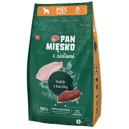 Pan Mięsko z Ziołami indyk z kaczką M 3 kg