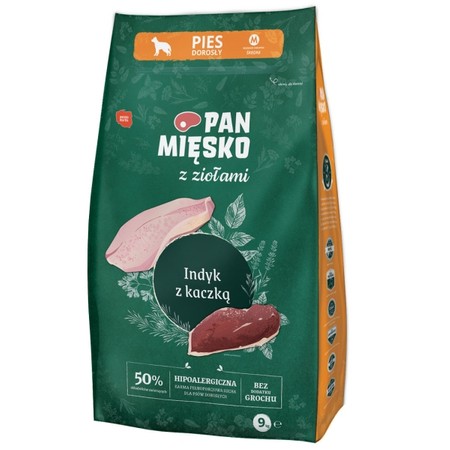 Pan Mięsko z Ziołami indyk z kaczką M 9 kg