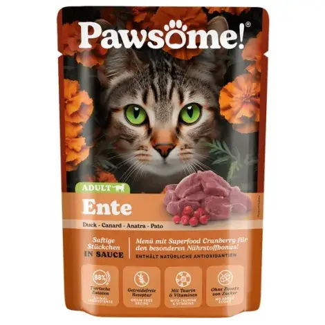 Pawsome kaczka dla kota 85 g