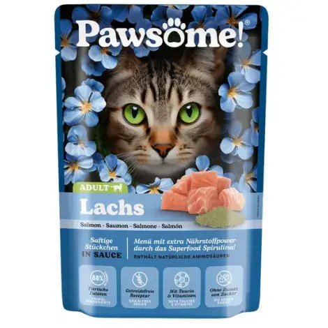 Pawsome łosoś dla kota 85 g