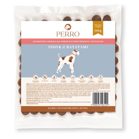 Perro indyk z batatami dla psa 100 g