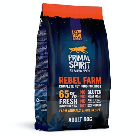 Primal Spirit Rebel Farm 65% karma dla psa 1 kg