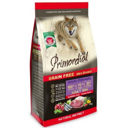Primordial Mini Dog Grain Free sardynki z gęsiną 2 kg