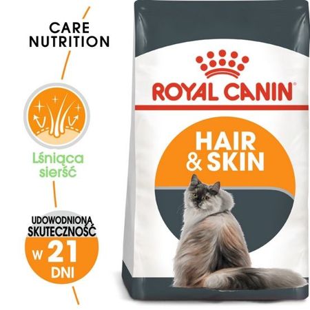 Royal canin hair&skin care karma sucha dla kotów dorosłych, lśniąca sierść i zdrowa skóra 400g