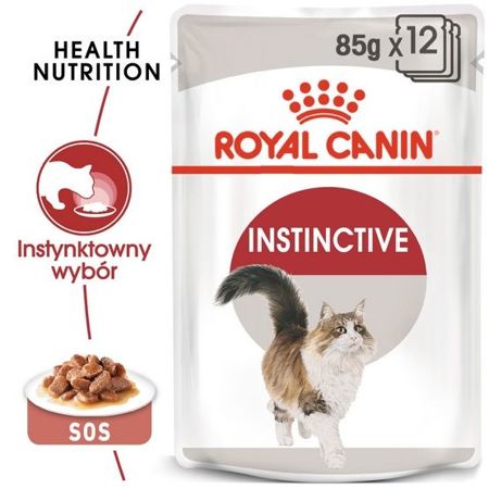 Royal canin instinctive w sosie karma mokra dla kotów dorosłych, wybrednych saszetka 85g