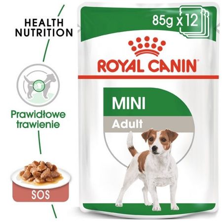 Royal canin mini adult karma mokra w sosie dla psów dorosłych, ras małych saszetka 85g