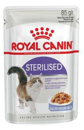 Royal canin sterilised w galaretce karma mokra dla kotów dorosłych, sterylizowanych saszetka 85g