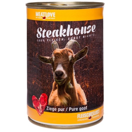 Steakhouse Pure Goat karma mokra dla psa 100% kozina 400 g