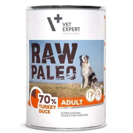 Vet Expert Raw Paleo Adult indyk i kaczka karma mokra dla psa 400 g