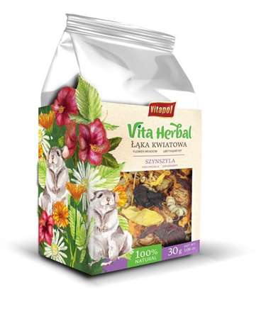 Vita Herbal dla szynszyli, łąka kwiatowa, 30g, 4szt/disp