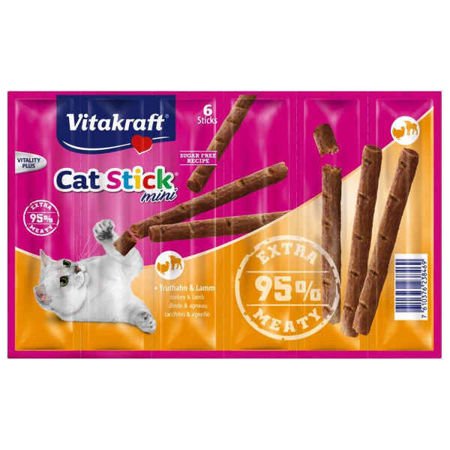 Vitakraft cat stick mini indyk i jagnięcina 6 szt.