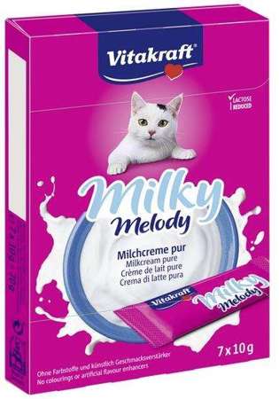 Vitakraft milky melody krem mleczny dla kota 7x10g