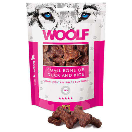 Woolf small bone of duck and rice dla psa 100 g