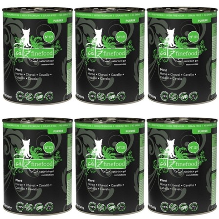 ZESTAW Catz Finefood Purrrr N.123 Konina 400 g x 6 szt